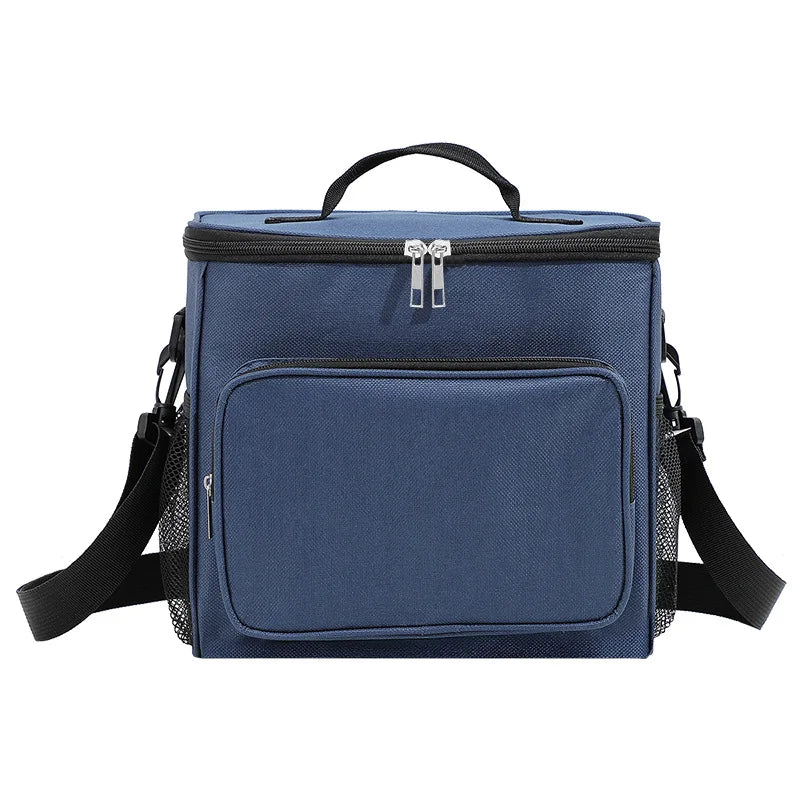 1PC Large capacity insulated box, hand-held crossbody, outdoor ice pack manufacturer, picnic bag, insulated bag Peaceful Pleasures Health and Wellness Blue