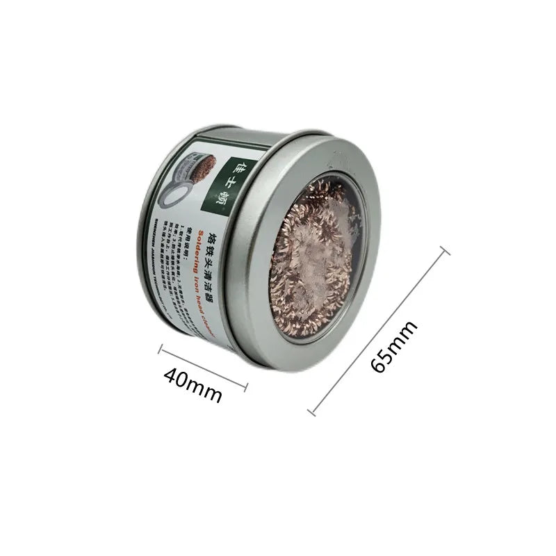 Cleaning Ball Desoldering Soldering Iron Mesh Filter Cleaning Nozzle Tip Copper Wire Cleaner Ball Metal Dross Box Clean Ball Peaceful Pleasures Health and Wellness