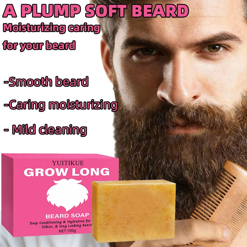 YUITIKUE Beard Soap 100g – Cleanse, Moisturize & Condition