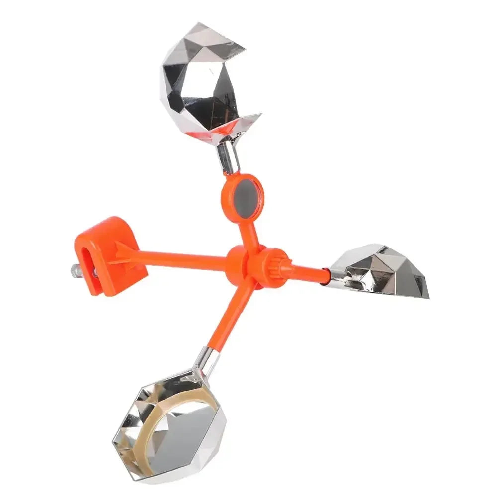 Solar and Wind Powered 360 Degree Bird Repeller with Flash Reflectors and Alarm Sound Automatic Pest Control for Outdoor Yard Peaceful Pleasures Health and Wellness