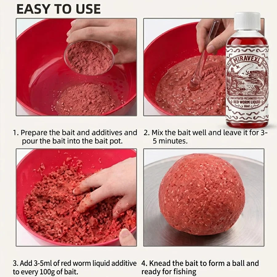 Bloodworm Liquid Fish Attractant – 60ml Carp Bait Additive