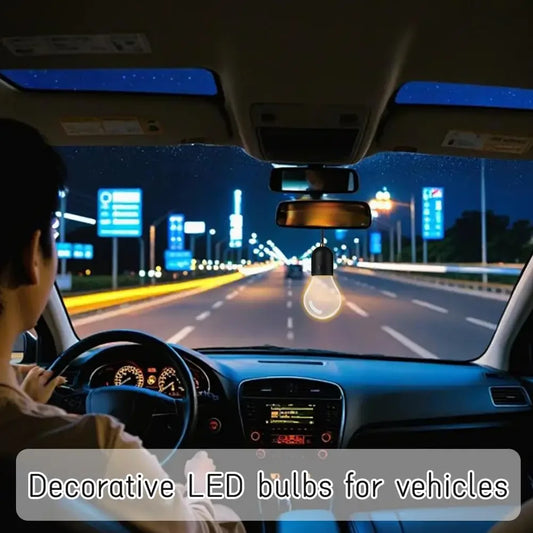 Portable Car LED Ambient Light Bulb Hanging Pendant Auto Interior Decoration Atmosphere Lamp For Night Driving Accessories Peaceful Pleasures Health and Wellness