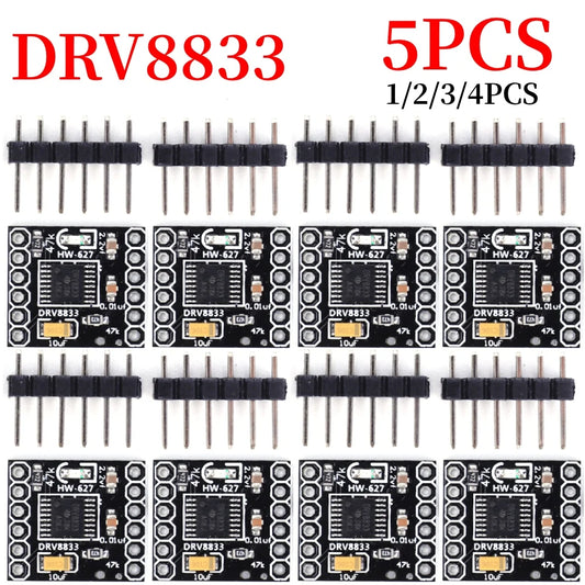 1-5pcs DRV8833 Motor Drive Module 6 Pin DC Gear Motor Driver 1.5A Single H Bridge Silent Stepper Motor Driver for Arduino Peaceful Pleasures Health and Wellness