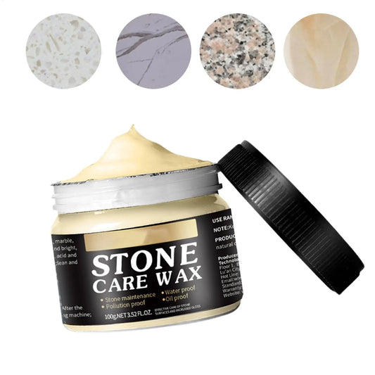 100g Marble Polish Paste Wax, Stone Restoration Shine Restorer for Quartz Tile Floor, Household Furniture Kitchen Care Peaceful Pleasures Health and Wellness