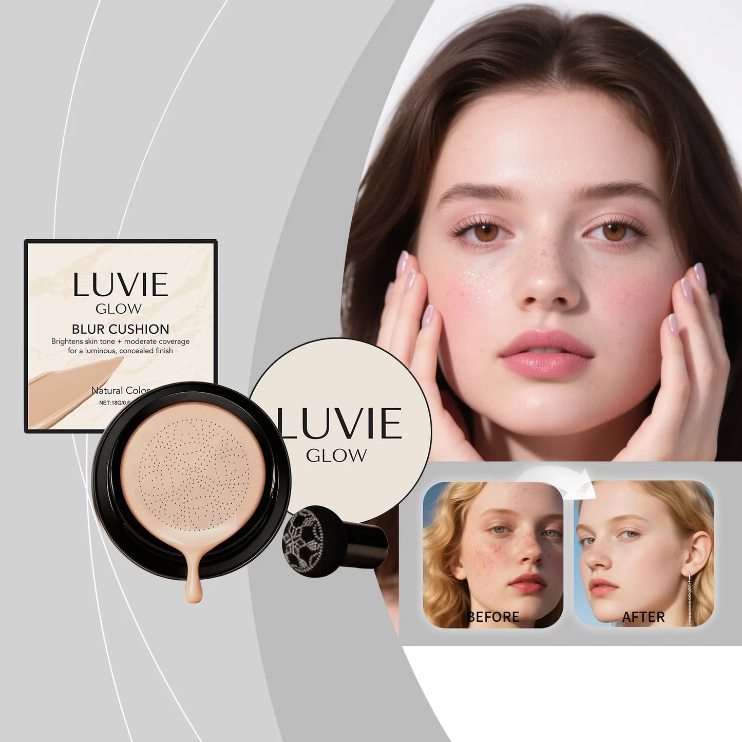 Mushroom Head Air Cushion CC Cream – Waterproof & Oil Control
