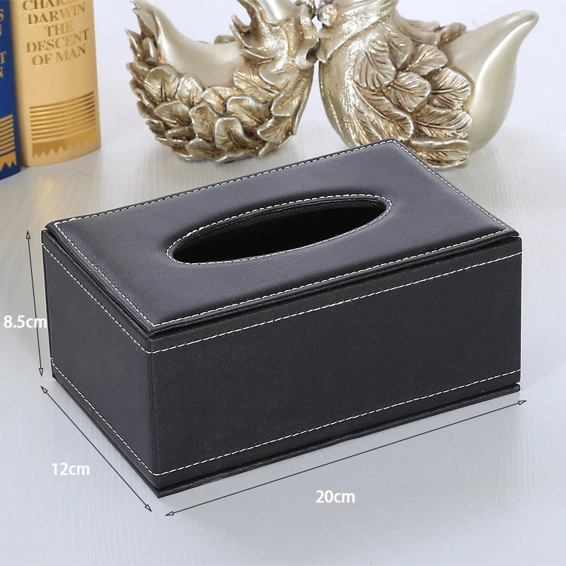 Leather Tissue Box Cover – Car & Home Anti-Moisture Dispenser