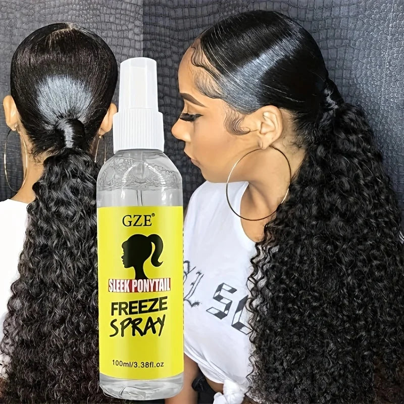 GZE Sleek Ponytail Freeze Spray – Frizz Control & Long Hold