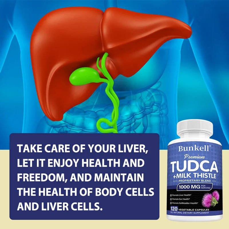 Liver Detox Capsules with Milk Thistle & TUDCA | Bunkell