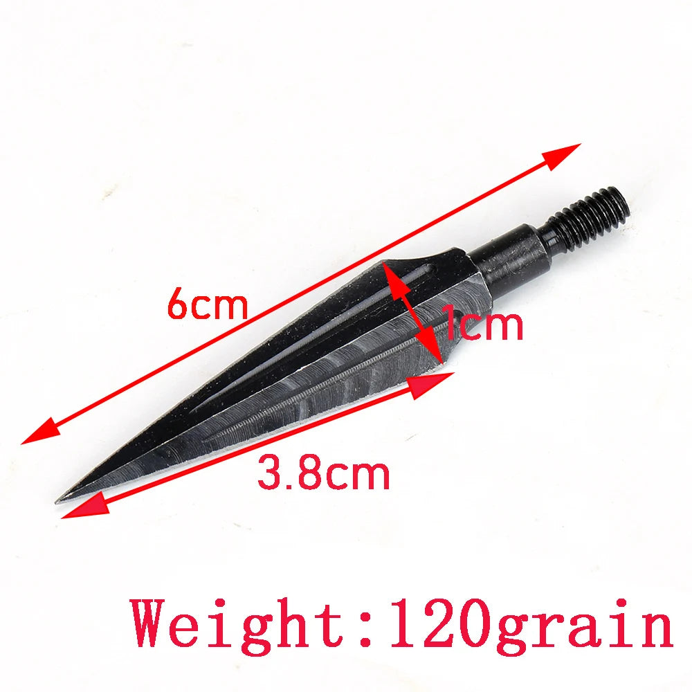 Carbon Steel Arrowheads Archery Broadheads Hunting Arrow Heads Tips