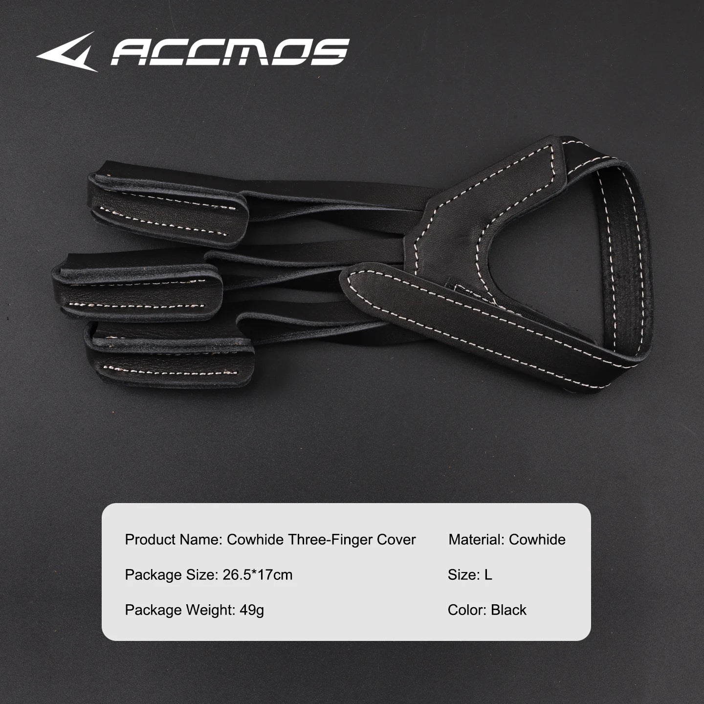 Three-finger Finger Guard Leather Protection Glove Archery Equipment
