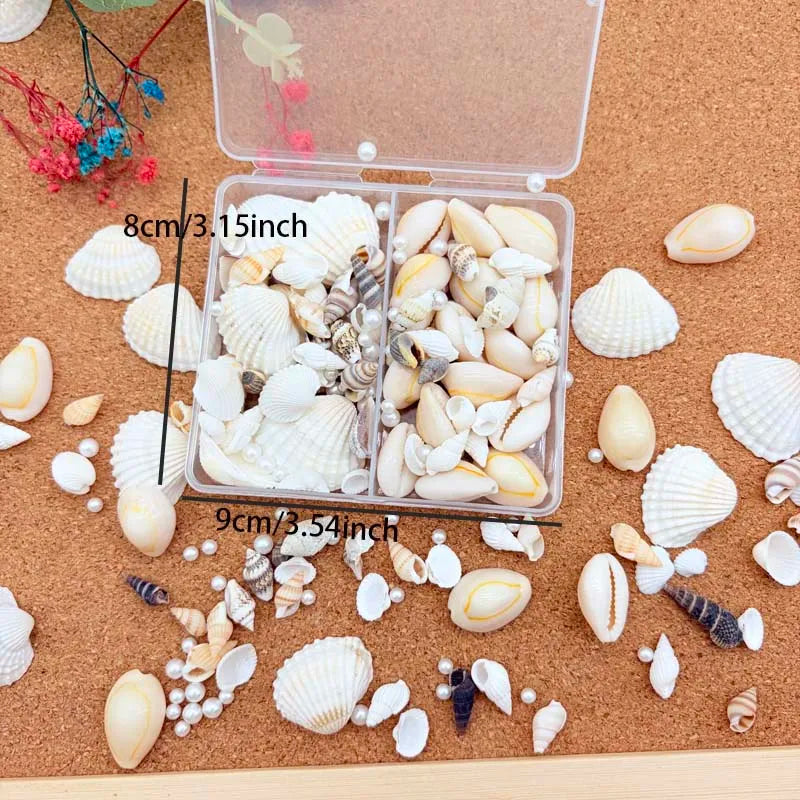 Resin Simulation Pearls & Shells Mix – DIY Craft & Home Décor