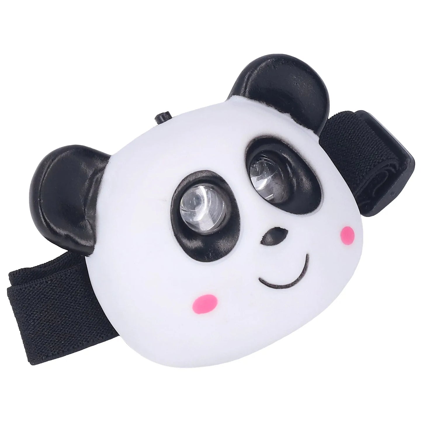 Kids Cartoon Headlamp Cartoon 10000H White Light Portable 2 Modes LED Animal Headlight Button for Children Peaceful Pleasures Health and Wellness