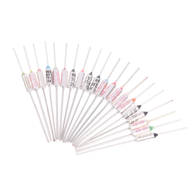 10Pcs TF Thermal Fuse RY 15A 250VTemperature 121C 125C 128C 130C 135C 140C 145C 150C 155C 160C 165C 167C 175C 180C 185C 192C Peaceful Pleasures Health and Wellness