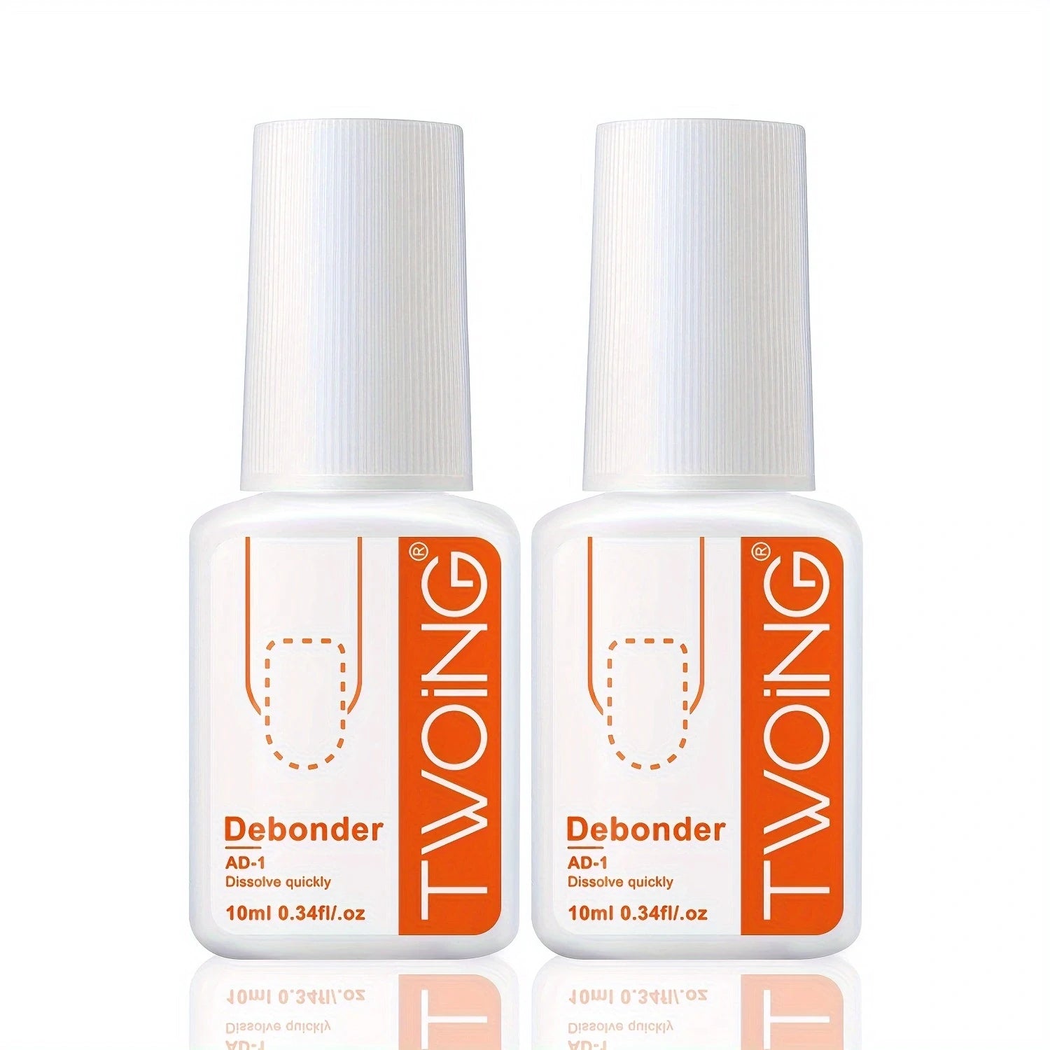 TWOING 10ml Nail Glue Remover Liquid, Fast Dissolving Formula for Press-On Nails, False Nail Tips & Nail Adhesive Remover Peaceful Pleasures Health and Wellness 2pcs