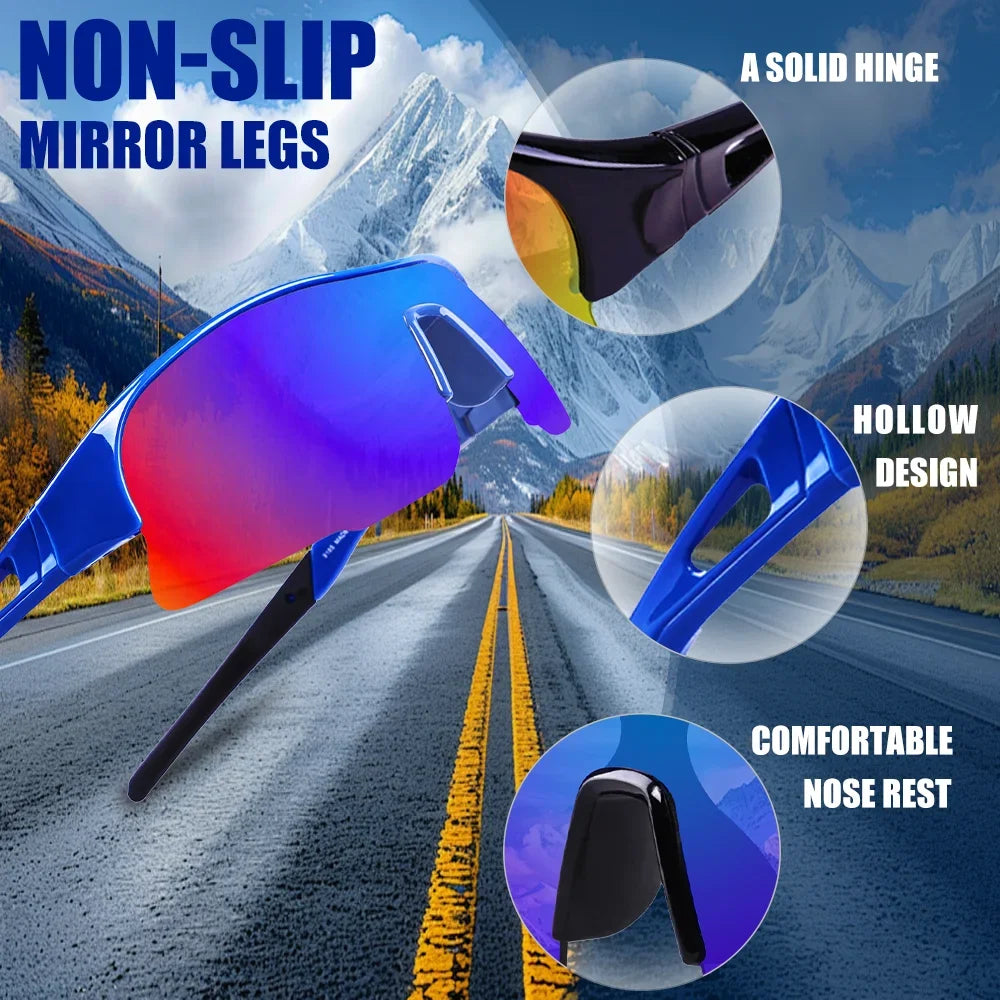 UV Protection Cycling Glasses – Windproof Sports Sunglasses