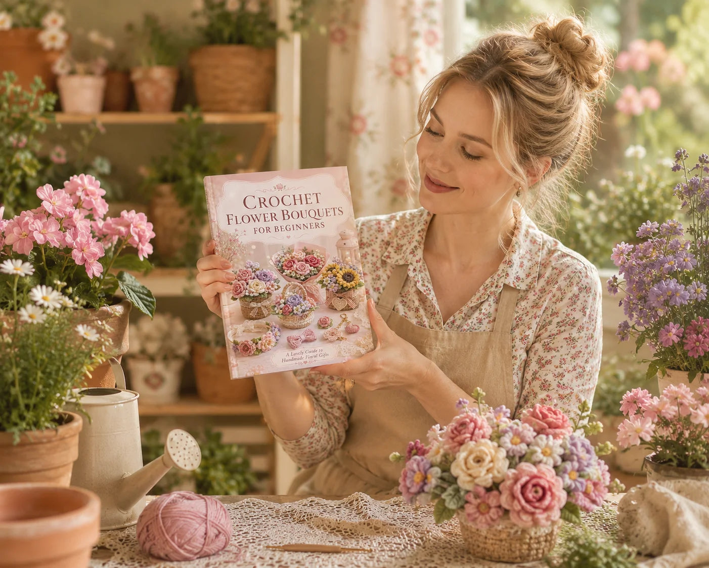 Everlasting Crochet Flower Patterns Book Complete Beginner-friendly