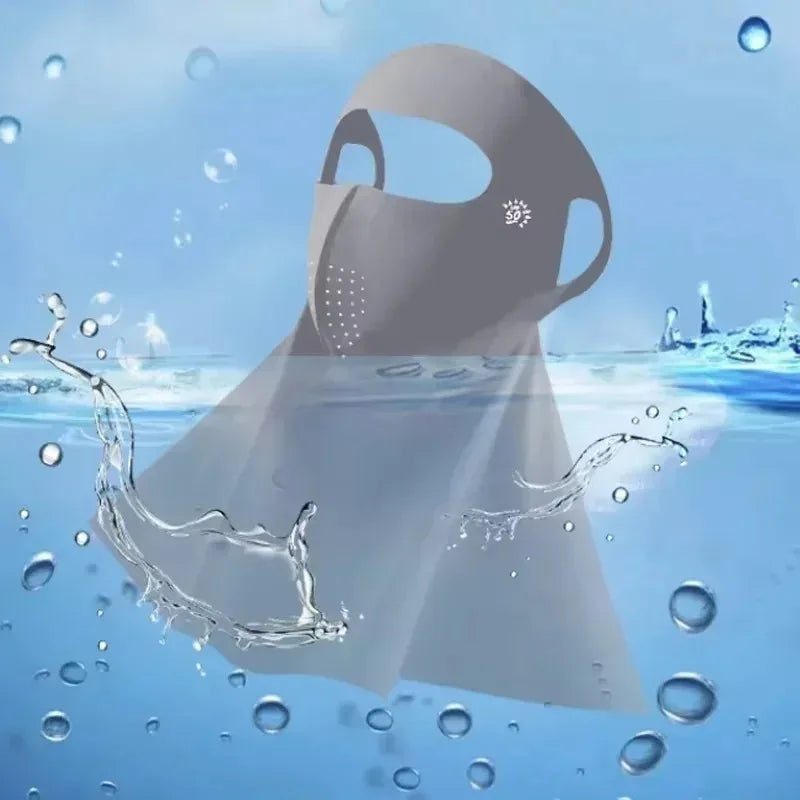 UPF50+ Ice Silk Sun Protection Face Mask & Neck Scarf
