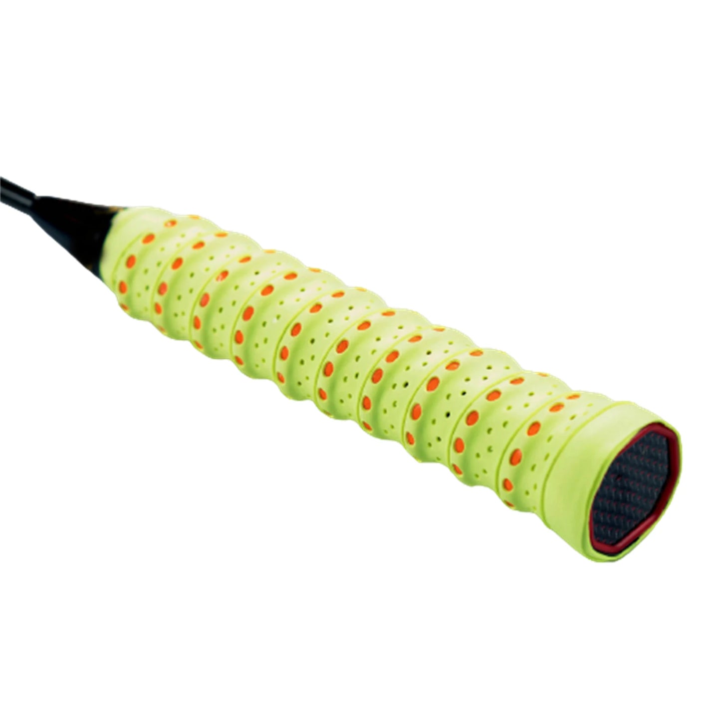 Tennis Racket Grip Tape 110cm Stretchy PU Anti-Slip Handle Wrap Racket Grip Tape Peaceful Pleasures Health and Wellness Fluorescent Yellow