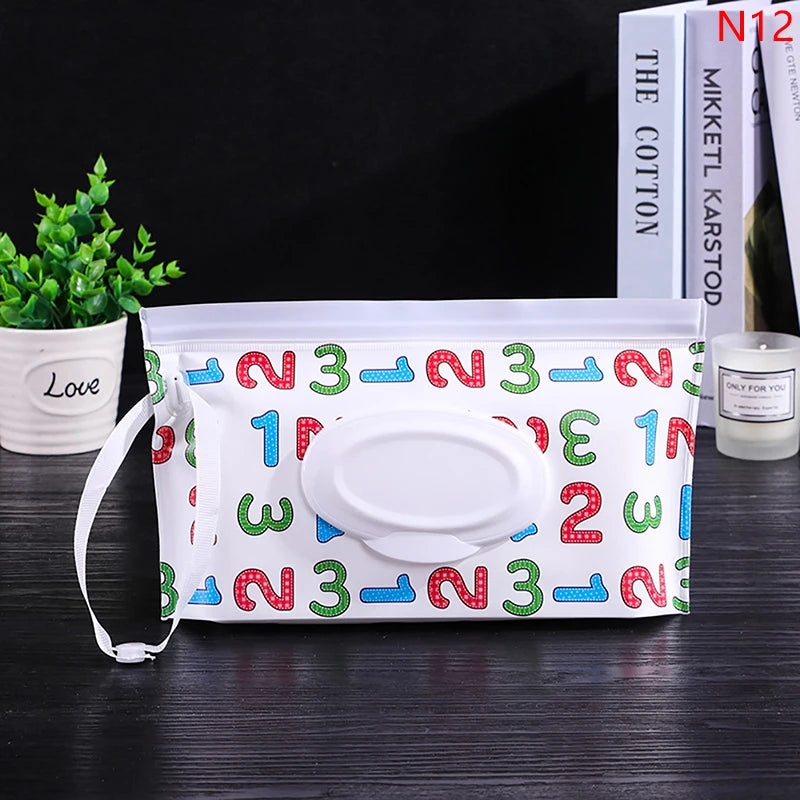 Portable Baby Wet Wipe Pouch | Reusable Refillable Holder
