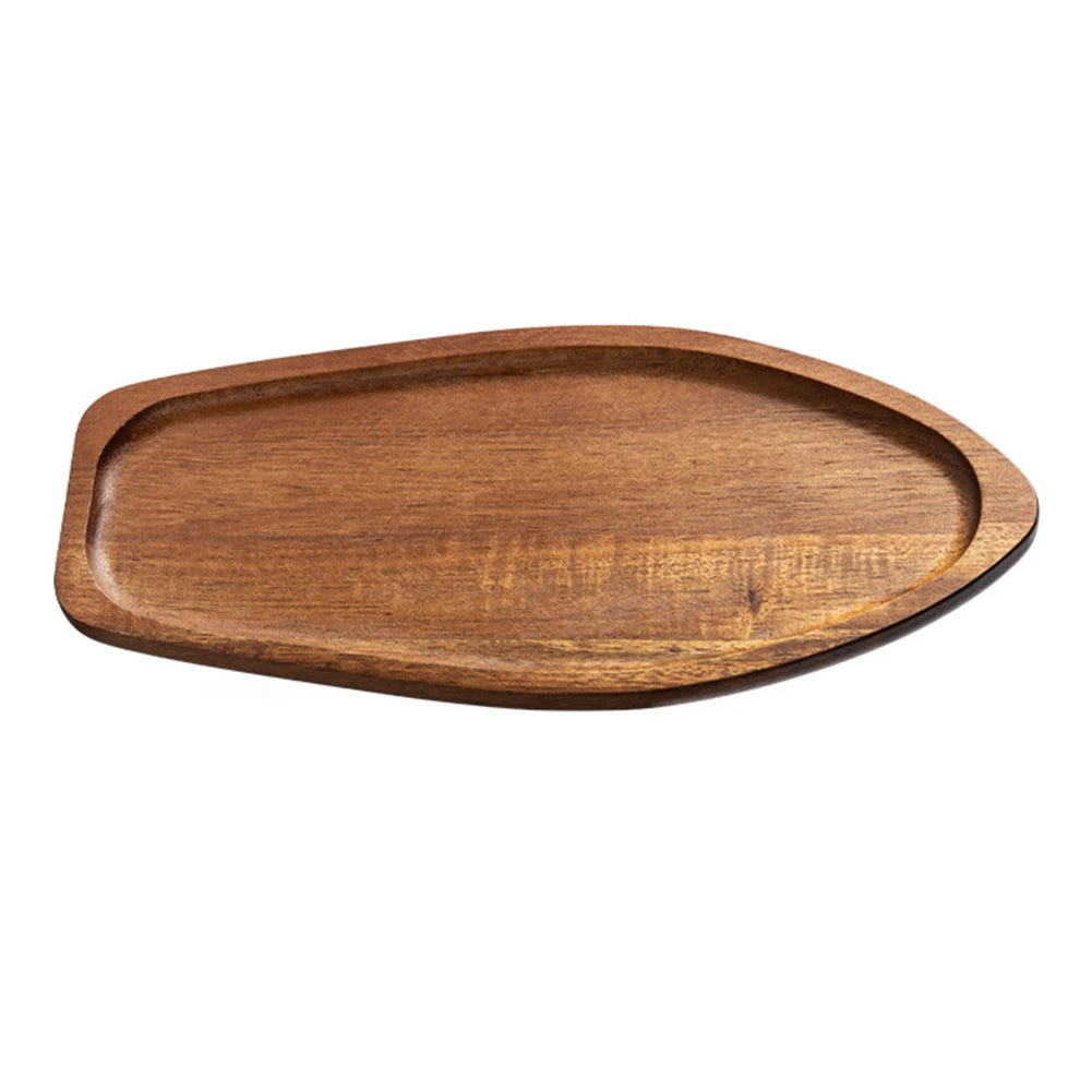 Wooden Serving Tray Rectangular Coordinating Drink Dessert Plating