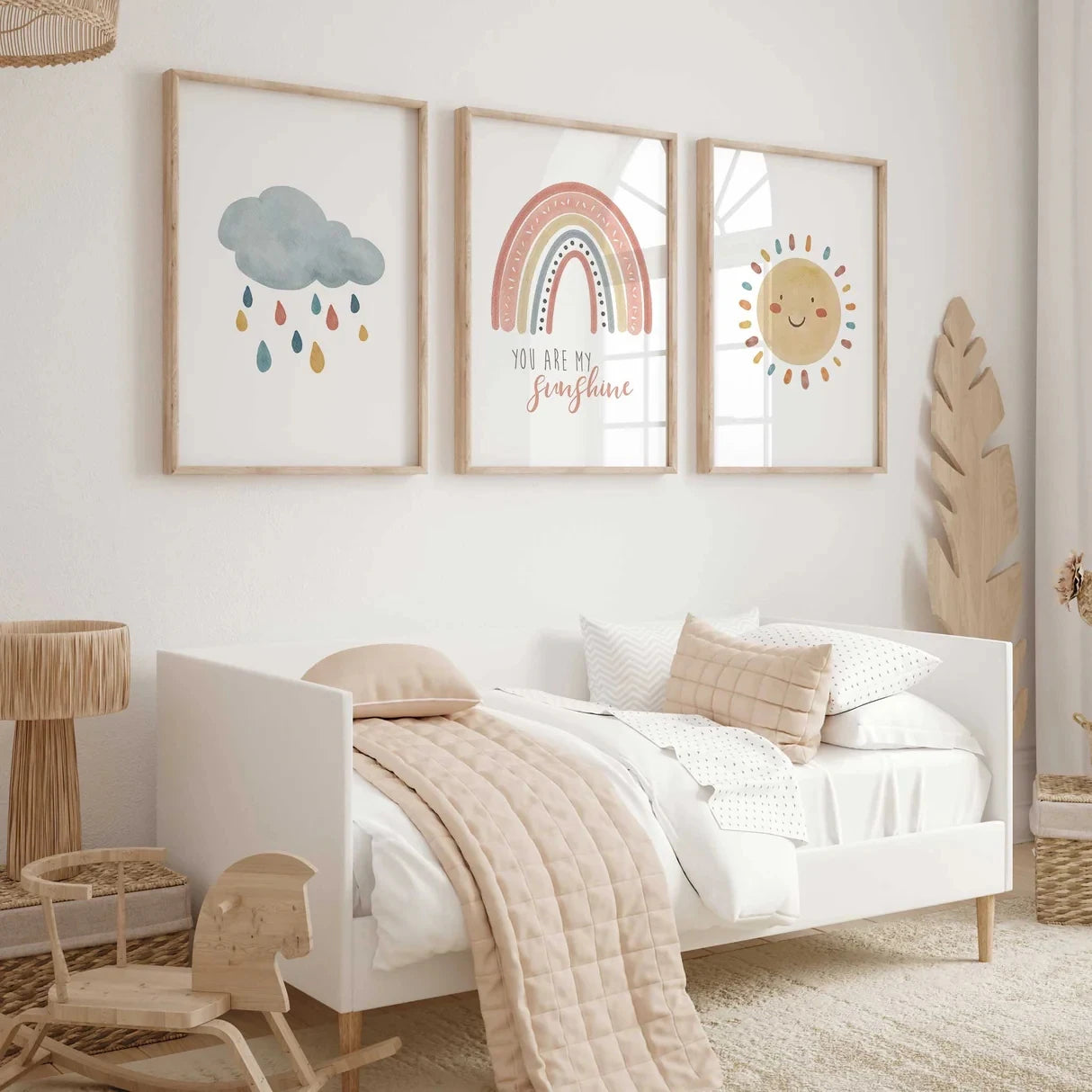 3-Piece "You Are My Sunshine" Kids Canvas Wall Art Set