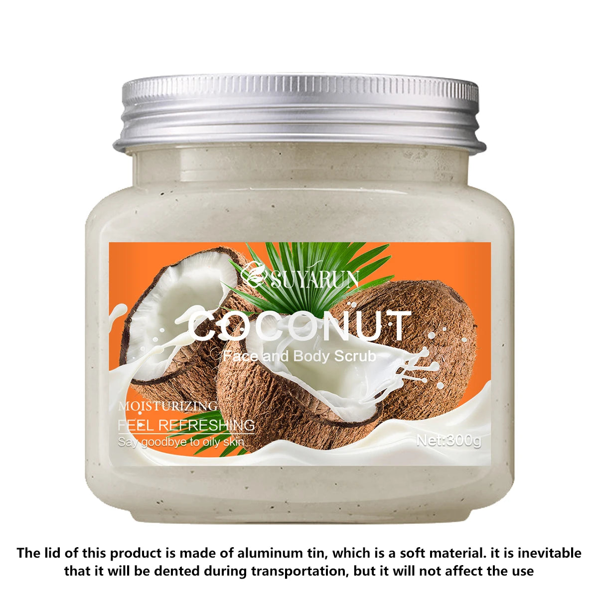 SUYARUN Natural Exfoliating Body Scrub - Raspberry/Aloe/Coconut, Moisturizing Dead Skin Removal, 3 Flavor for Smooth Skin. Peaceful Pleasures Health and Wellness 300g