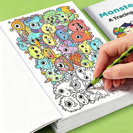 Trace Doodles Coloring Book 28 Pages Relaxing Workbook Adults Stress Peaceful Pleasures Health and Wellness