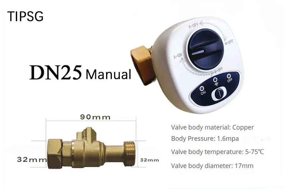 Smart WiFi Water & Gas Valve – App & Voice Control Peaceful Pleasures Health and Wellness EU DN25 Manual