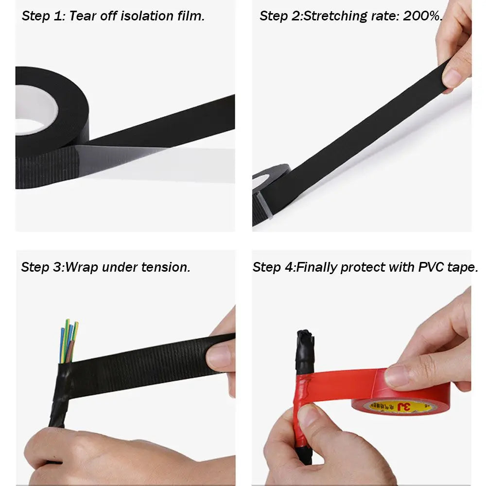 Self-Amalgamating Rubber Tape – Waterproof & Insulating Seal