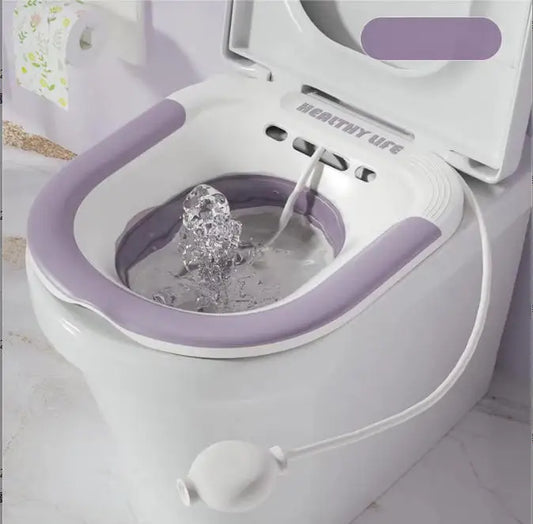 Bidet hemorrhoid toilet, suitable for postpartum pregnant women or hemorrhoids, foldable and hangable storage Private care clean Peaceful Pleasures Health and Wellness