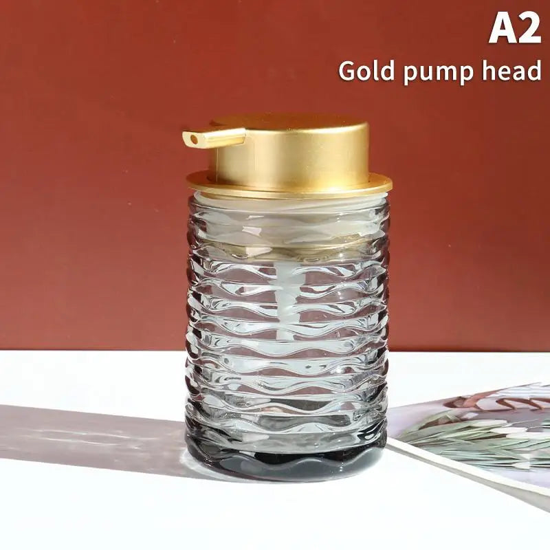 Glass Foaming Soap Dispenser | Stylish Countertop Pump Bottle