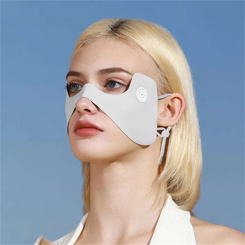 Summer Ice Silk Mask Sunscreen Veil for Outdoor Protection Peaceful Pleasures Health and Wellness