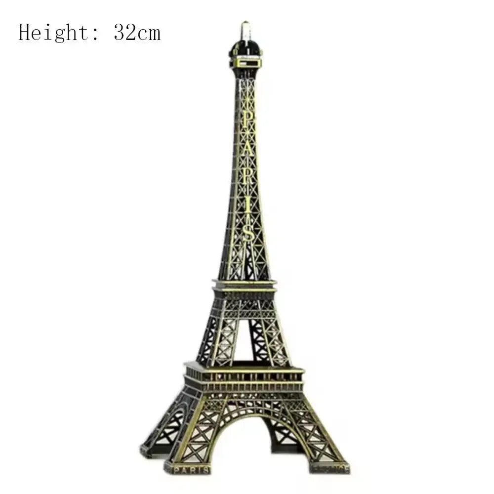 Bronze Metal Eiffel Tower Model Statue – 7 Sizes with Gift Box