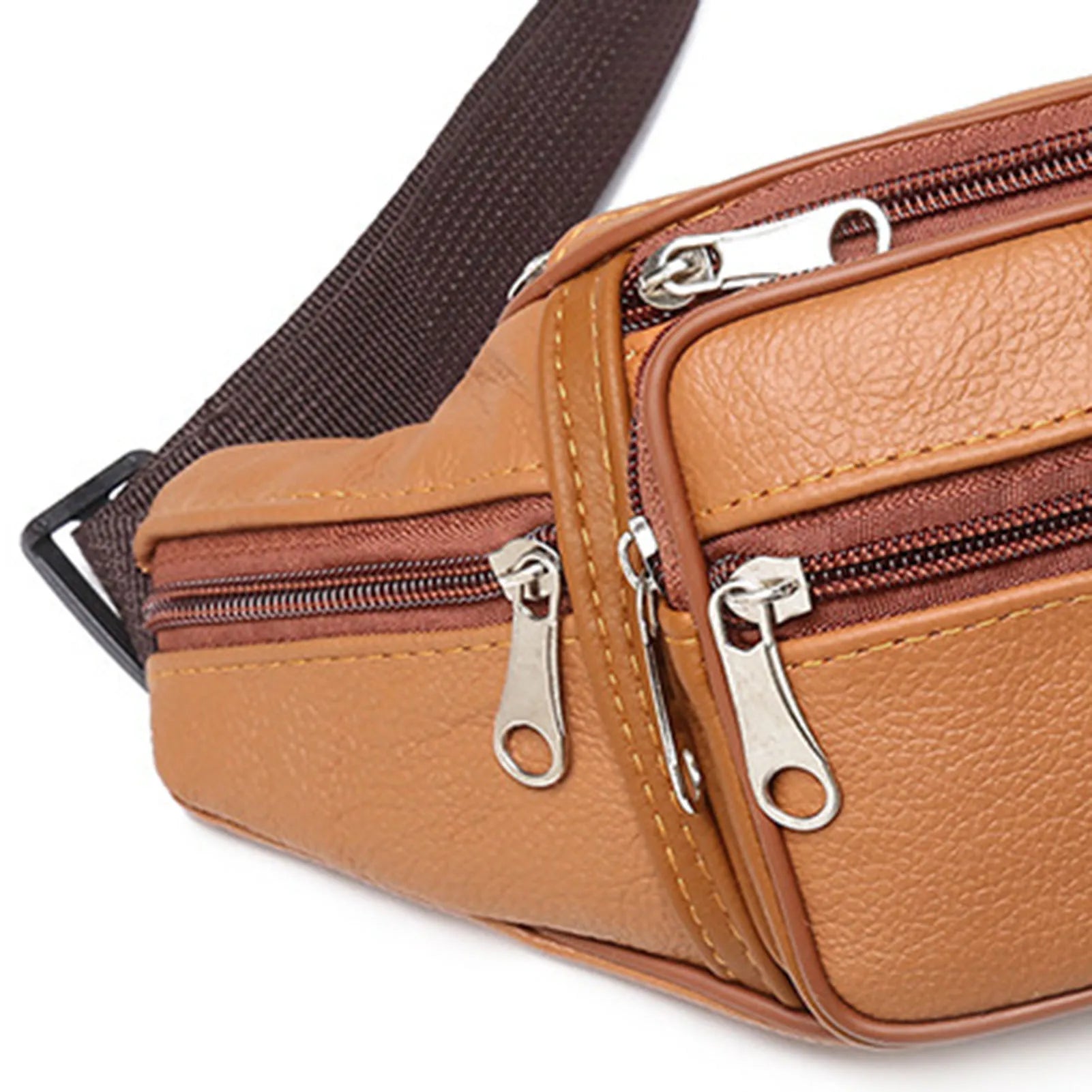 Unisex Crossbody Bags Fanny Pack Multi-pocket Shoulder Bag with Zipper Closure Gifts for Men Women Cross Body Peaceful Pleasures Health and Wellness