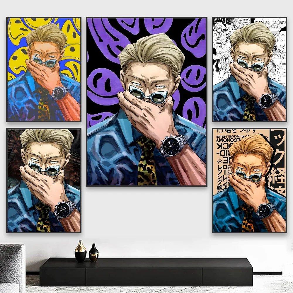 Jujutsu Kaisen Kento Nanami Minimalist Canvas Wall Art Print