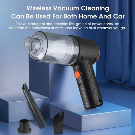 Handheld Vacuum Cleaner for Car, 6000Pa Portable Mini High-Power, Dual-Purpose Suction and Blowing Pet Hair Cleaner Peaceful Pleasures Health and Wellness