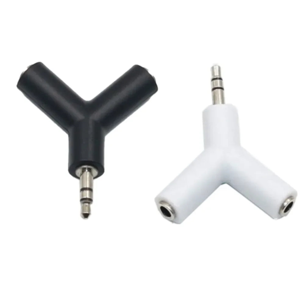 3.5mm Headphone Splitter Adapter – Dual AUX for Two Earphones
