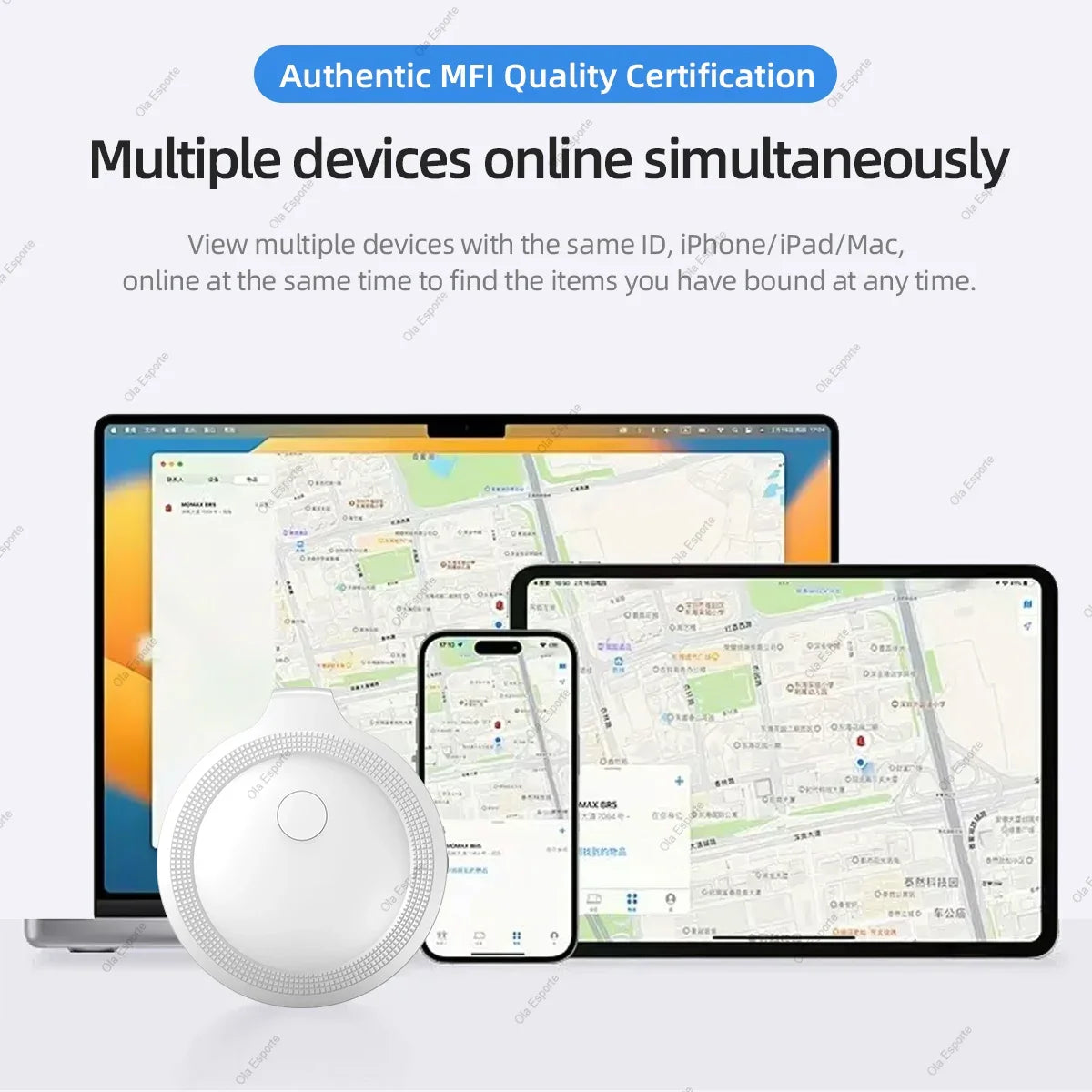 Smart Bluetooth Tracker – iOS Find My Key, Pet & Luggage Tag