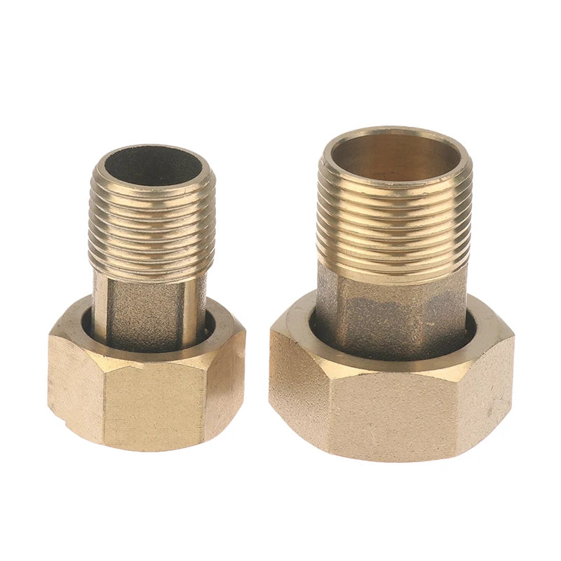 New 1/2 Inch 3/4 Inch Tap Water Meter Pump Adapter Male To Female Threaded Fitting Coupler Connector For Water Meter Peaceful Pleasures Health and Wellness