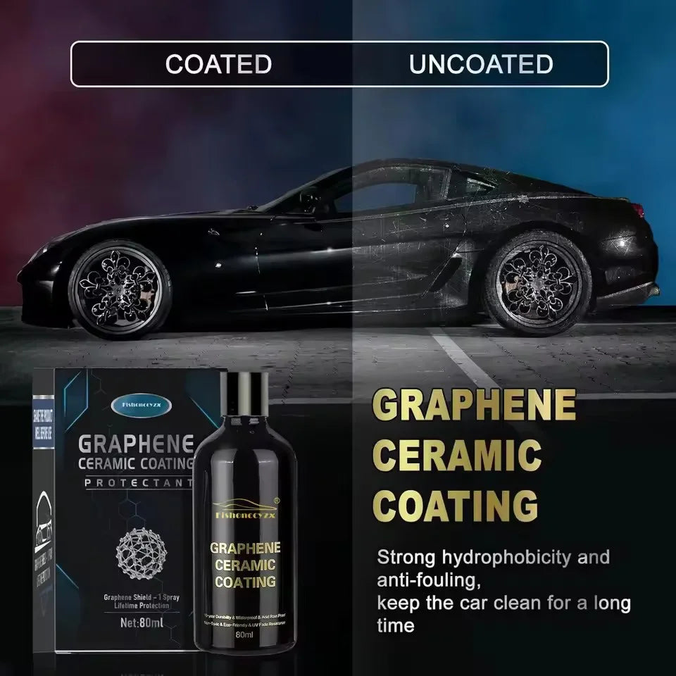 Advanced Graphene Ceramic Coating Self Cleaning Effect Ultra High Gloss 10+ Years Protection Extremely Hydrophobic Anti Scratch Peaceful Pleasures Health and Wellness