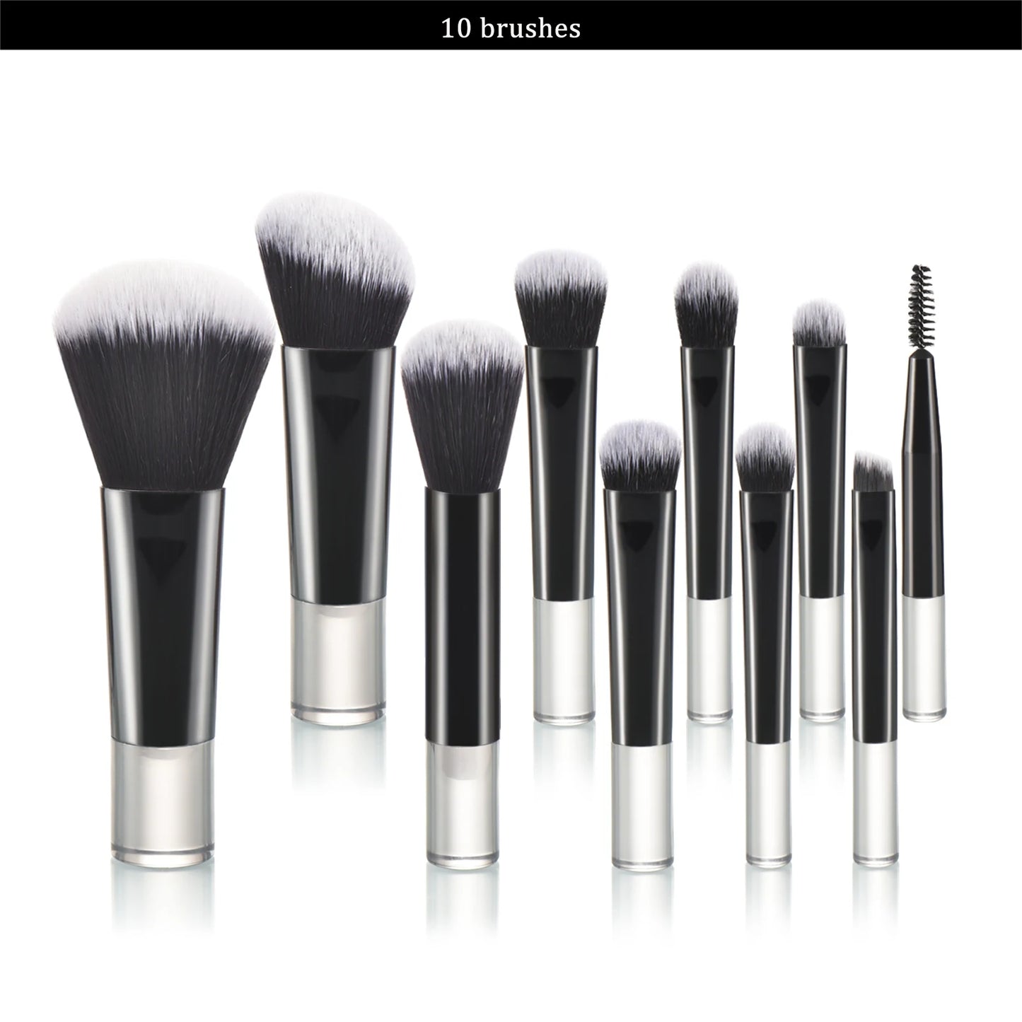 10-Piece Pink Mini Travel Makeup Brush Set | Professional Tools