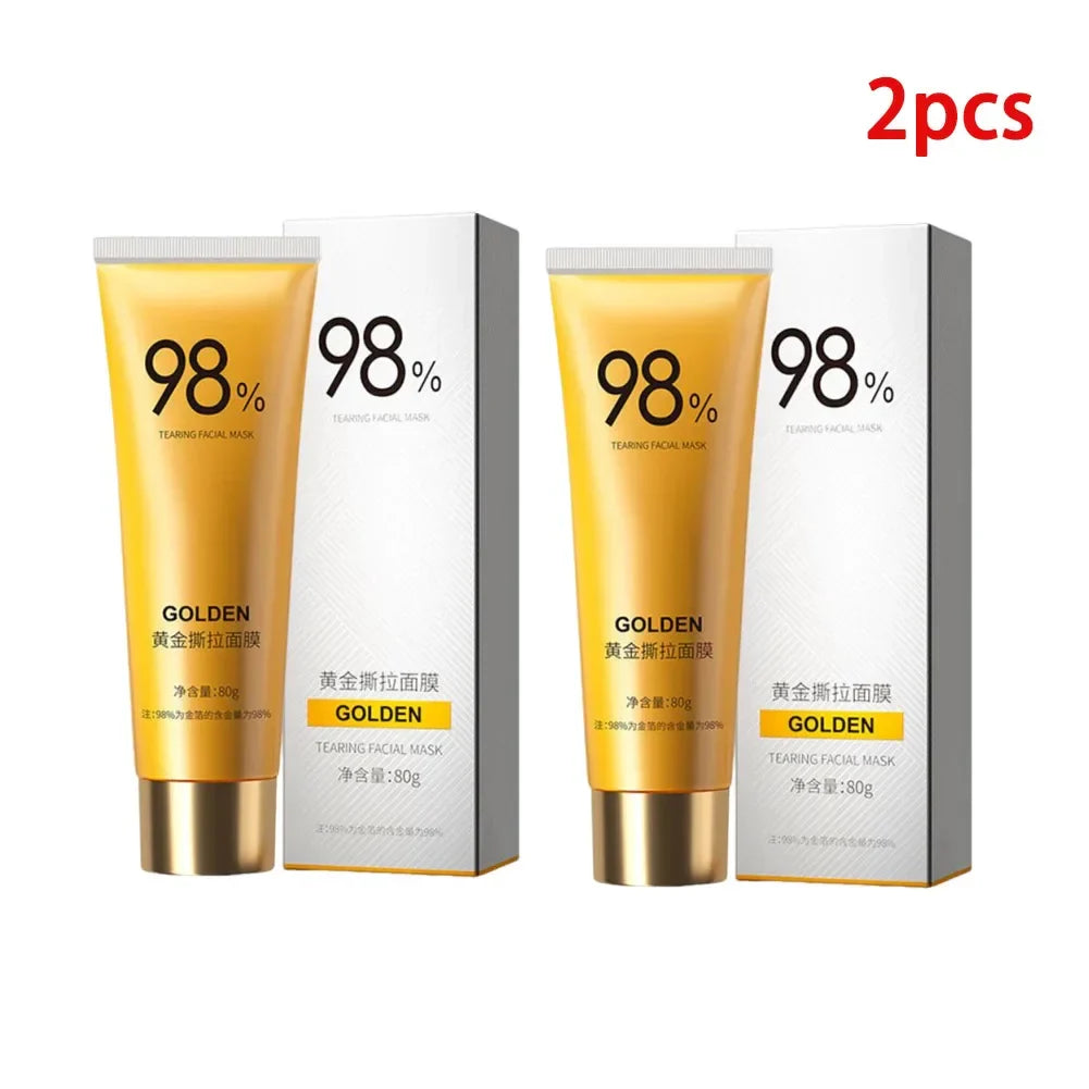LAIKOU Gold Peel-Off Face Mask 80g – Deep Cleanse & Tighten