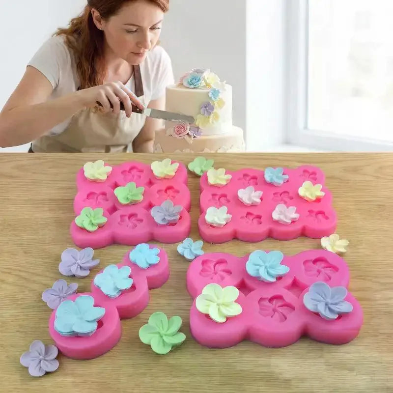 3D Flower Silicone Cake Mold – Nonstick Mousse & Chocolate Mould
