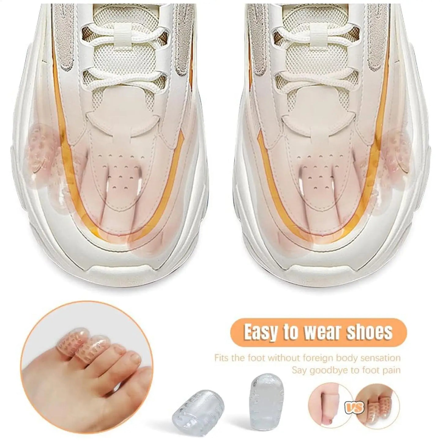 Silicone Toe Protector Caps – Breathable Anti-Friction (20 Pcs)