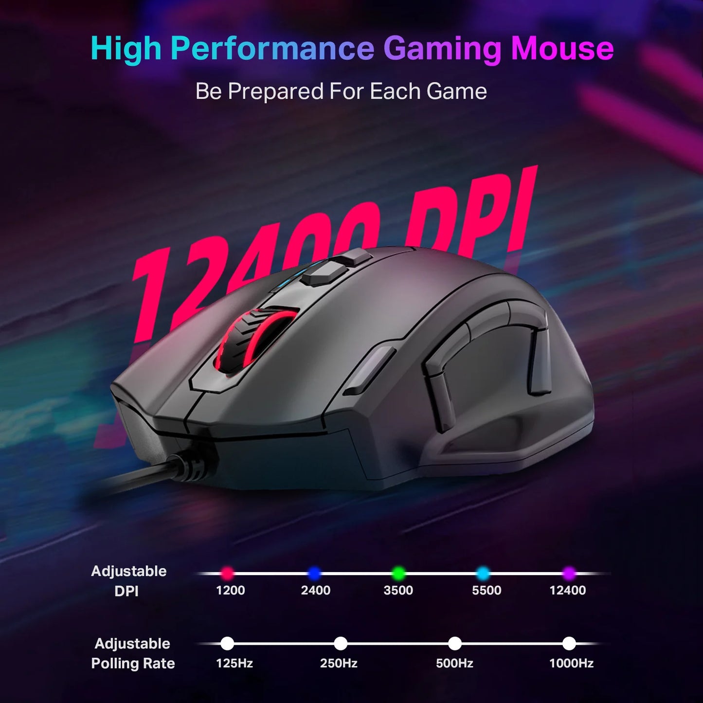 E-YOOSO X-41 Wired Gaming Mouse 12400 DPI 11 Programmable Buttons & Mode Switch Button USB Wired Mice For Computer PC Laptop Mac Peaceful Pleasures Health and Wellness