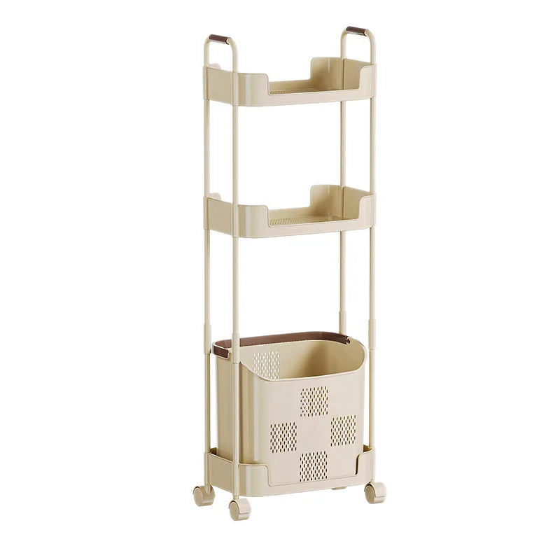 Multi-Functional Laundry Hamper for Home - Large Movable Clothes Basket with Storage Shelf, Bathroom Organizer & Sorting Rack Peaceful Pleasures Health and Wellness