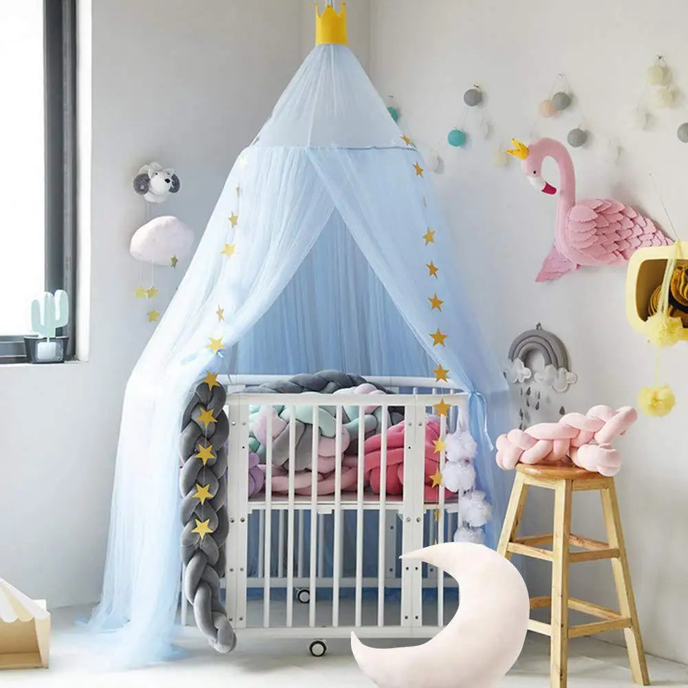 Battilo Round Dome Bed Canopy Mosquito Net for Kids & Baby