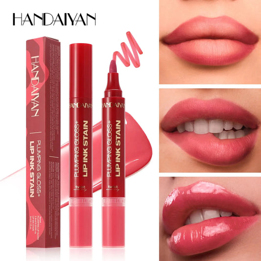 Handaiyan 2-in-1 Liquid Lip Liner & Gloss – Waterproof, Long-Lasting Liquid Lip Liner Oasis Select