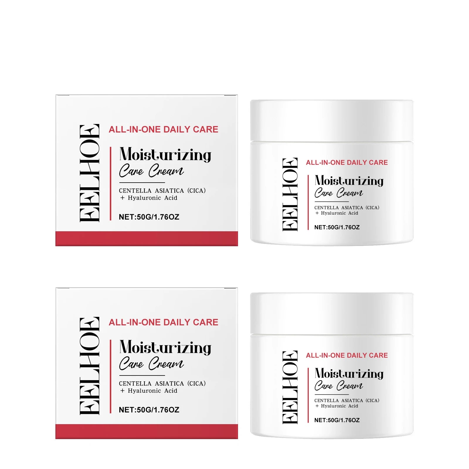 Collagen Firming Face Cream 24h Hydrating Repair Sensitive Skin Brighten Non-sticky Exfoliation Refreshing Hyaluronic Acid Cream Peaceful Pleasures Health and Wellness 2 x 50g Boxed