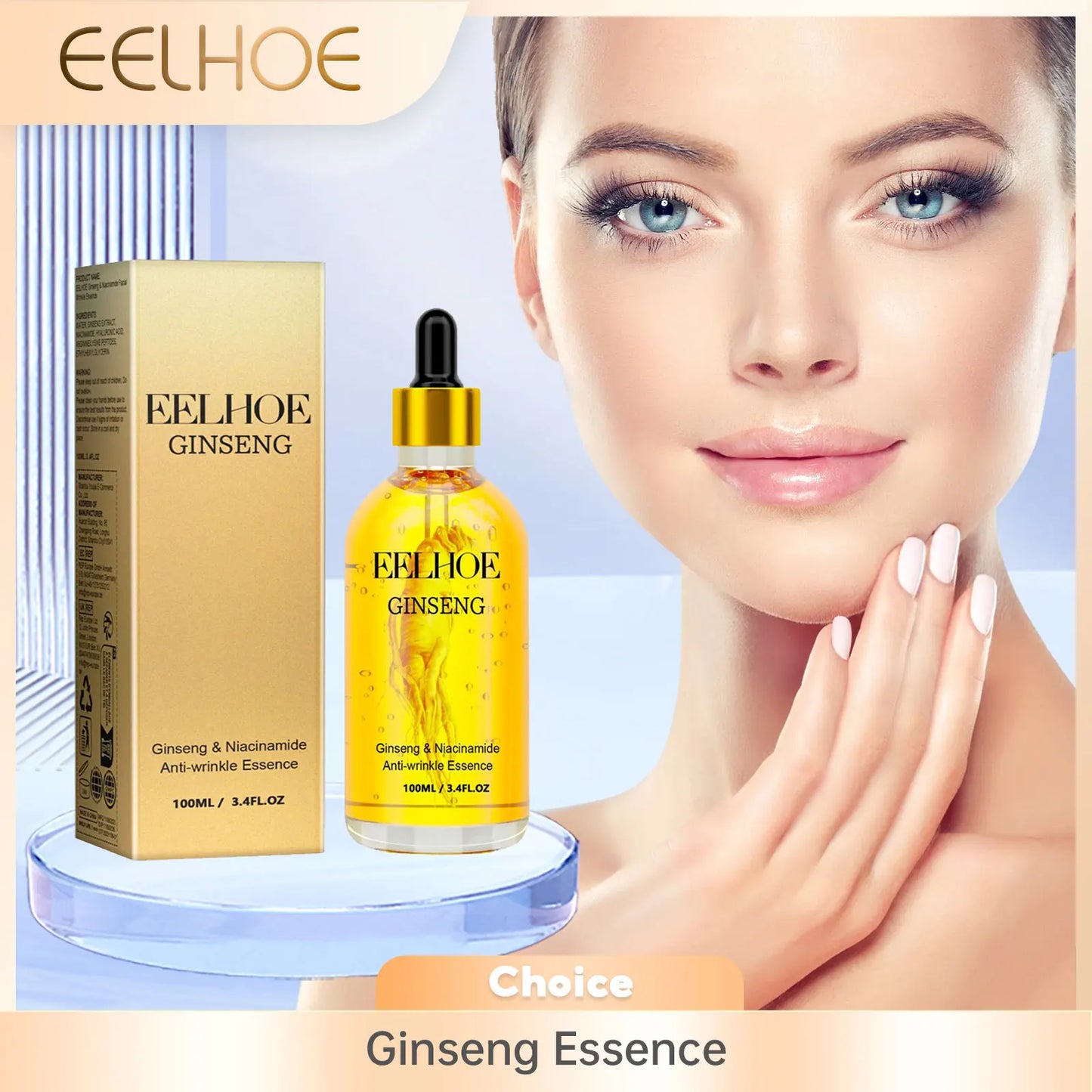 EELHOE Ginseng & Hyaluronic Acid Facial Serum 100ml